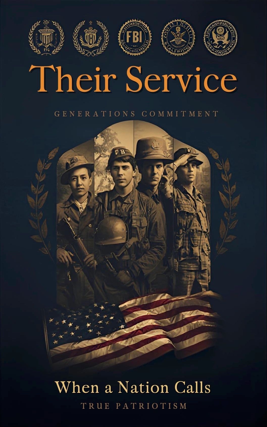 Family portraits with insignia (temp site) cover concept
