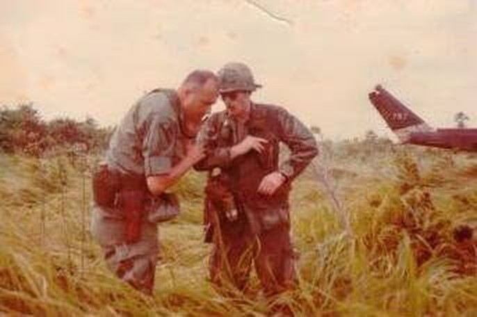 Raymond "Mac" McLaughlin in the field in Vietnam